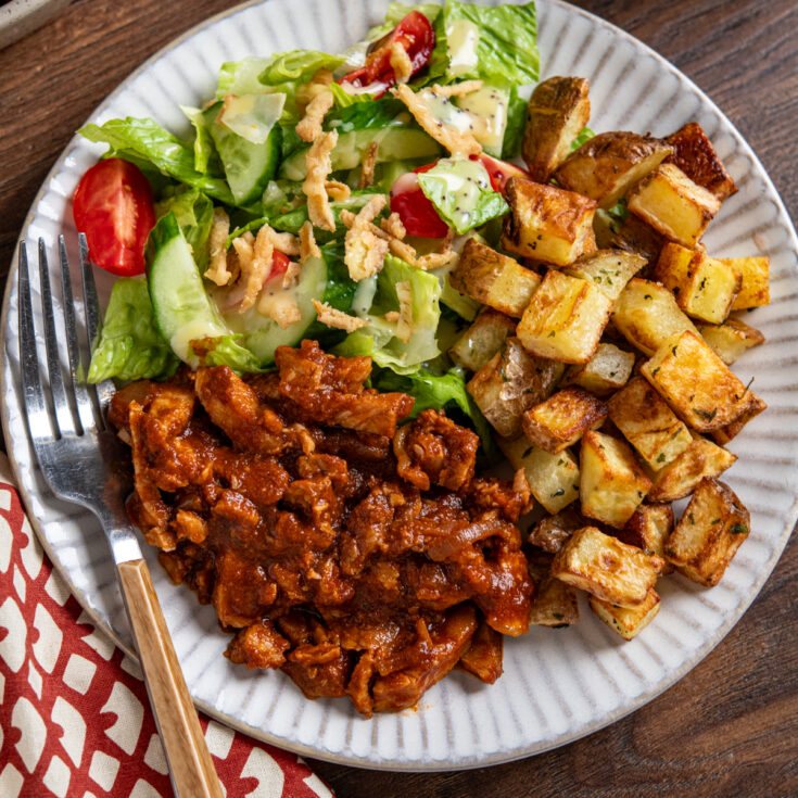 Stove Top Spicy BBQ Pulled Pork